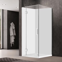 1000*1000*1950mm Chrome Frameless Swing Door Square Shower Box